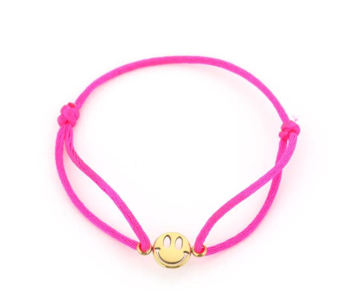 Smiley Bracelet fuchsia
