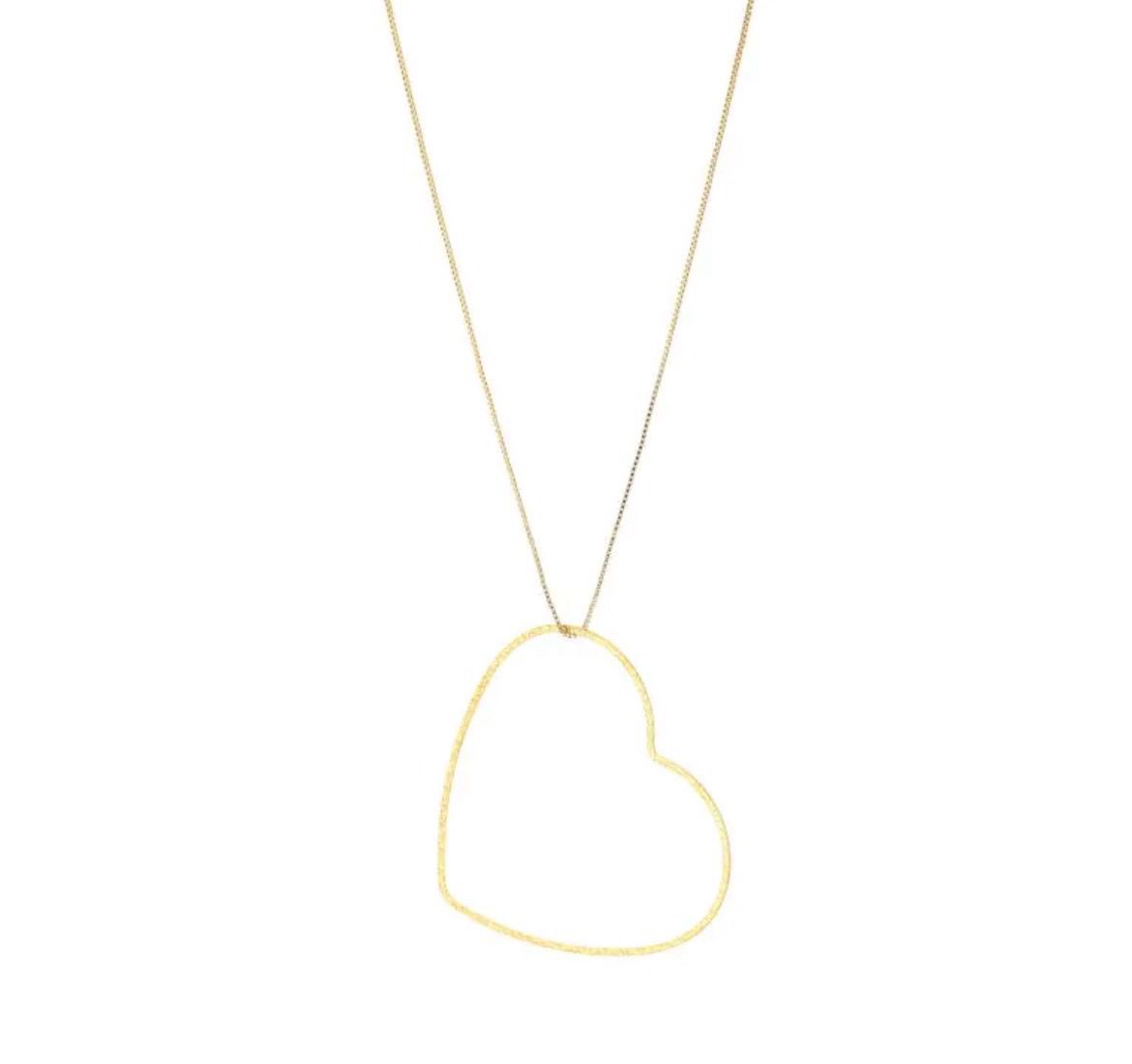 Big heart extra long Necklace