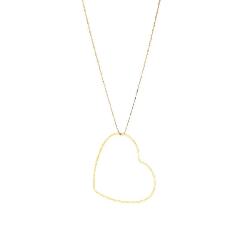 Big heart extra long Necklace