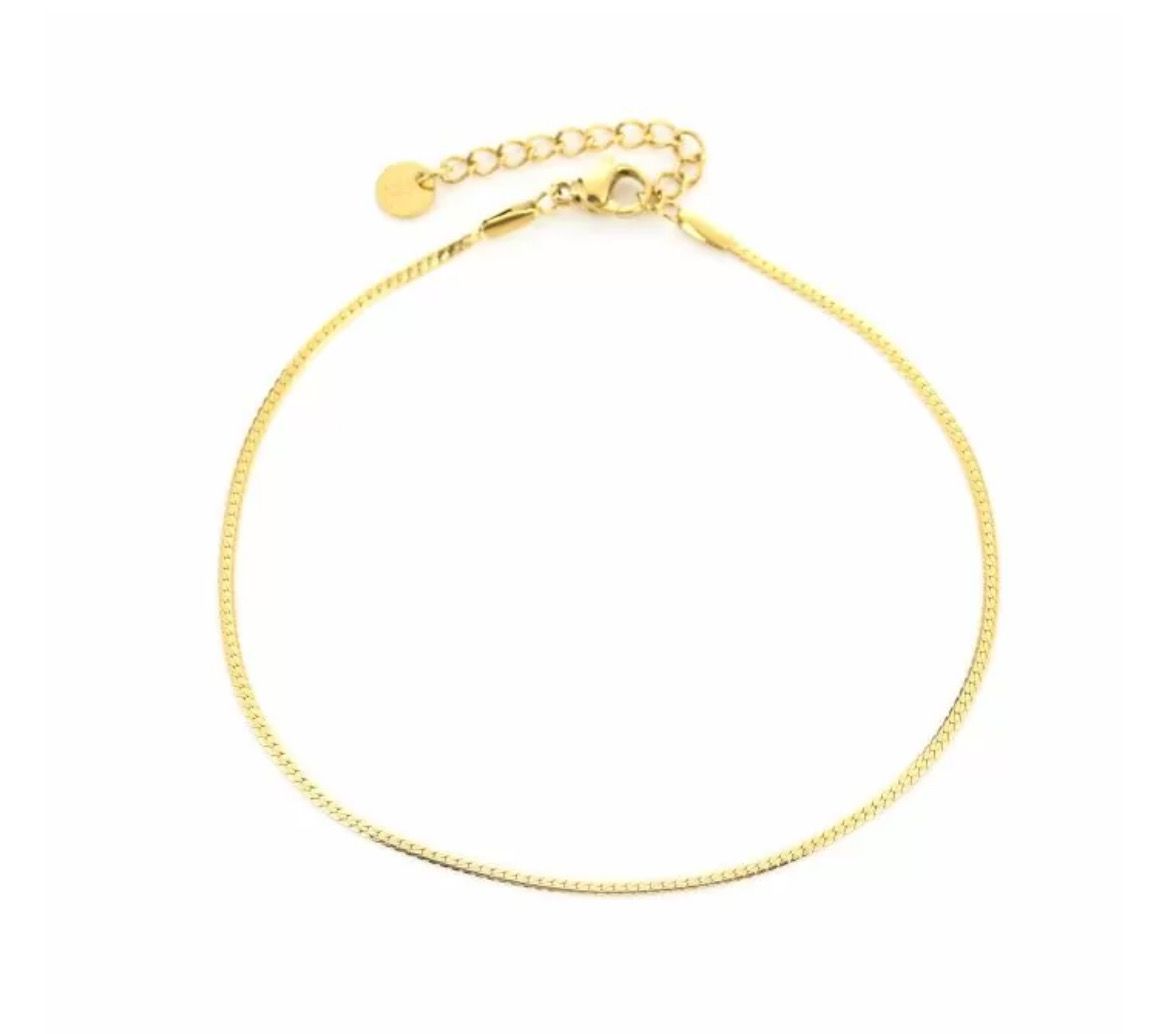 Enkelbandje fijn RVS