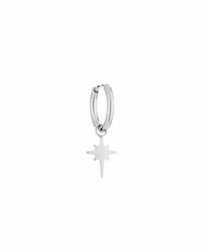 Star hoop Silver