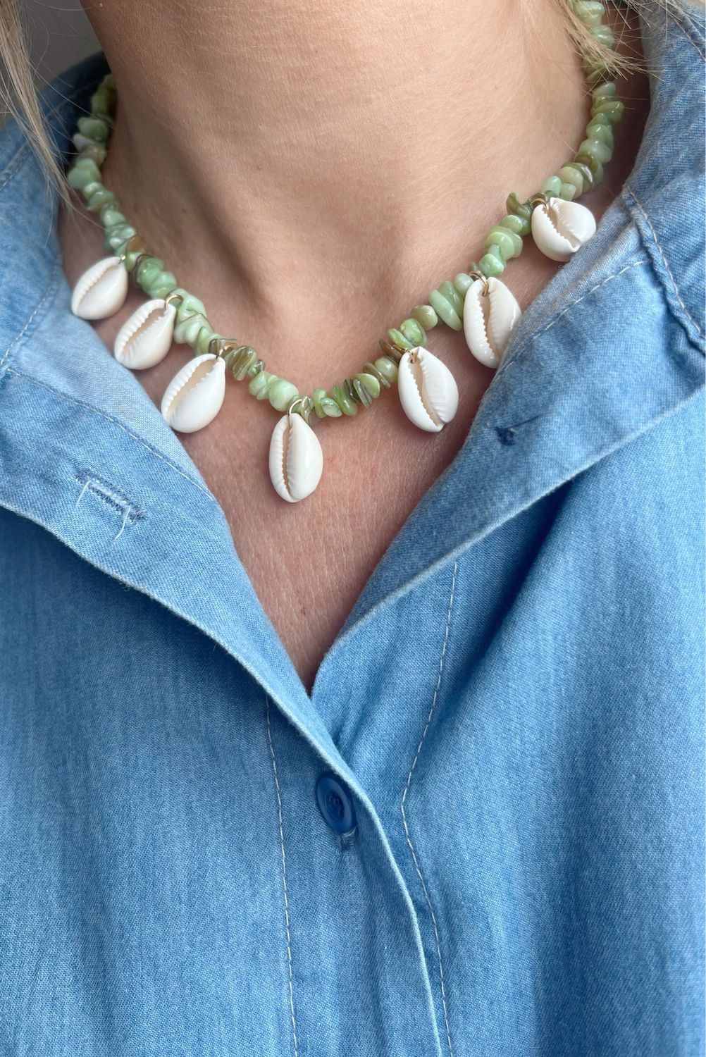 Seashell green Necklace