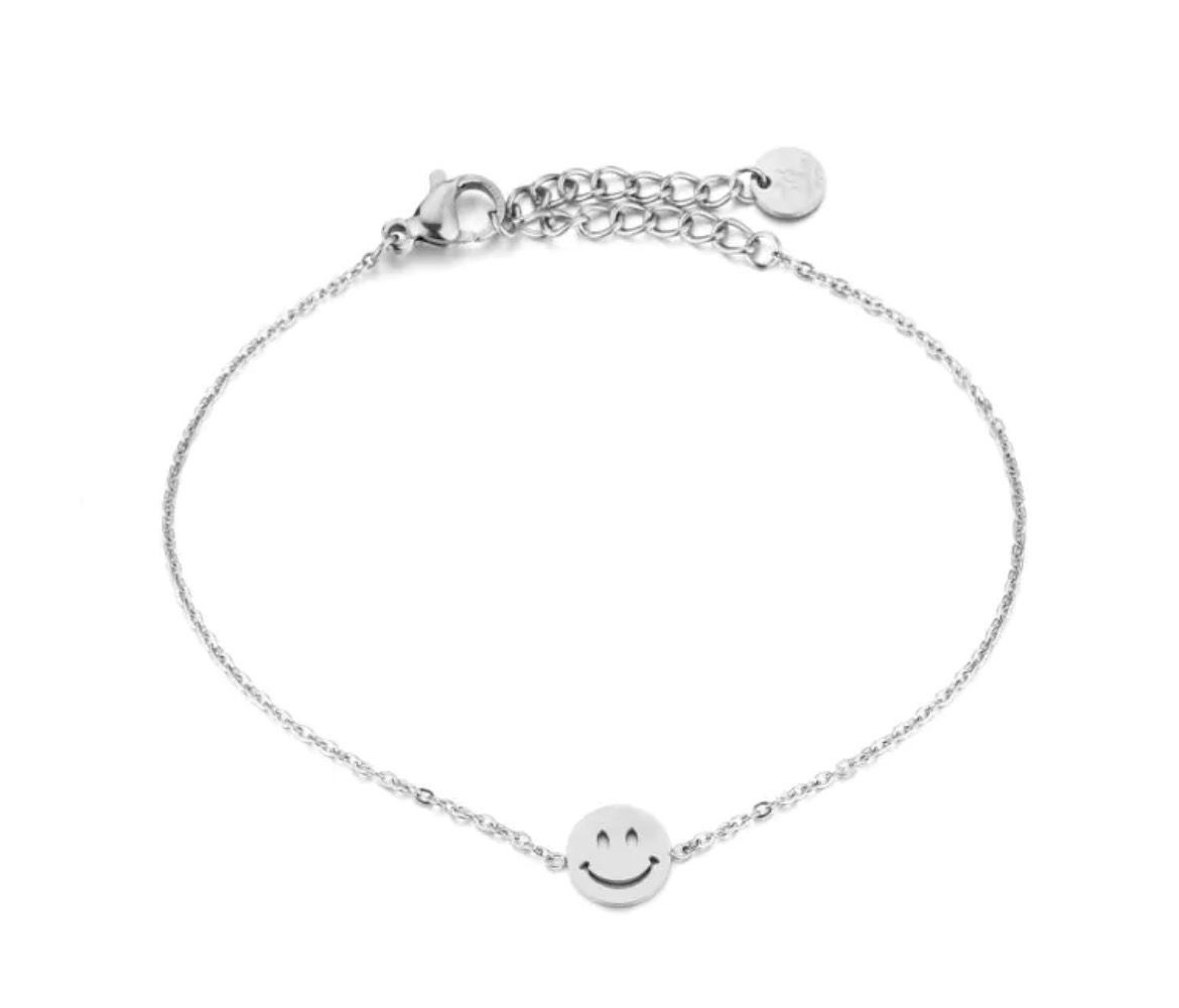 Smiley bracelet Silver