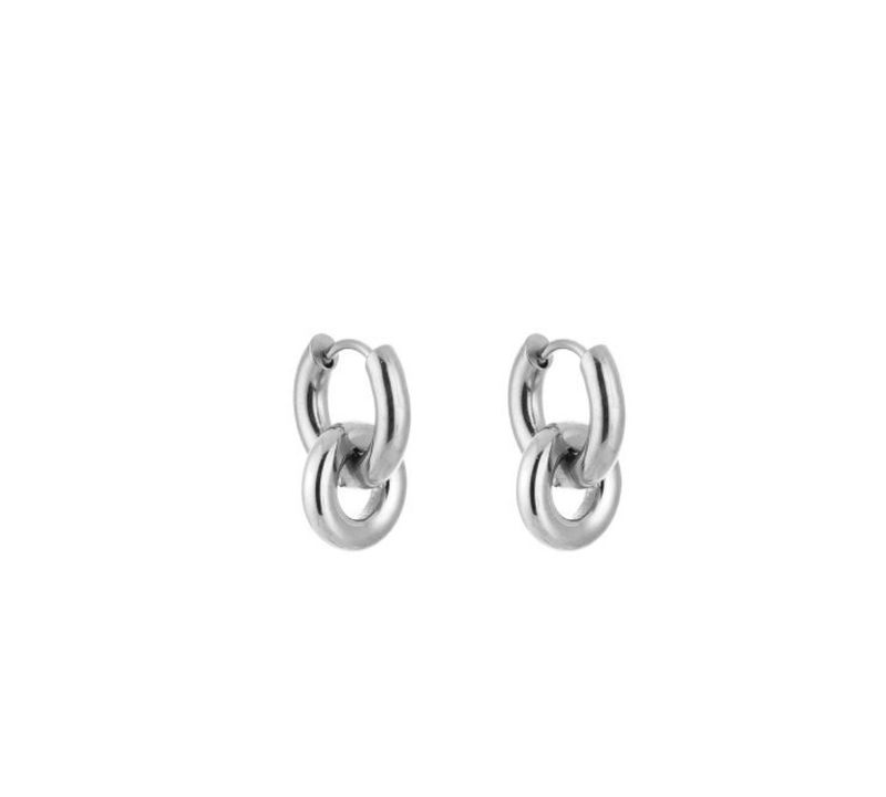 Ella hoops Silver