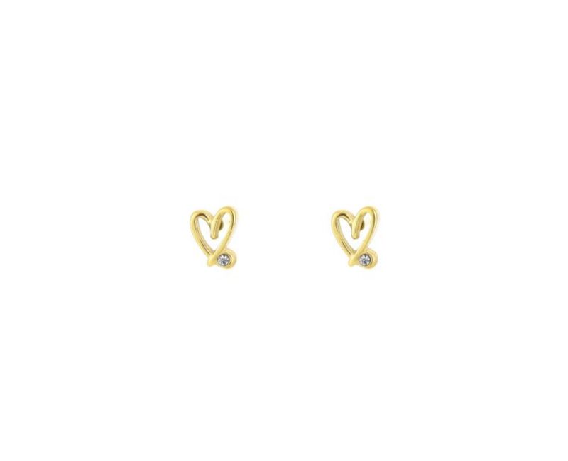 Sparkle Heart studs