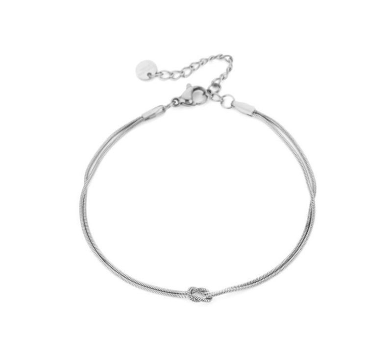 Armband met knoop Silver Armband met knoop Silver
