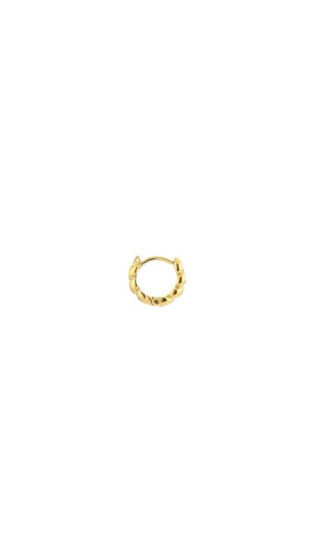 Basic hoop twist 10 mm gold