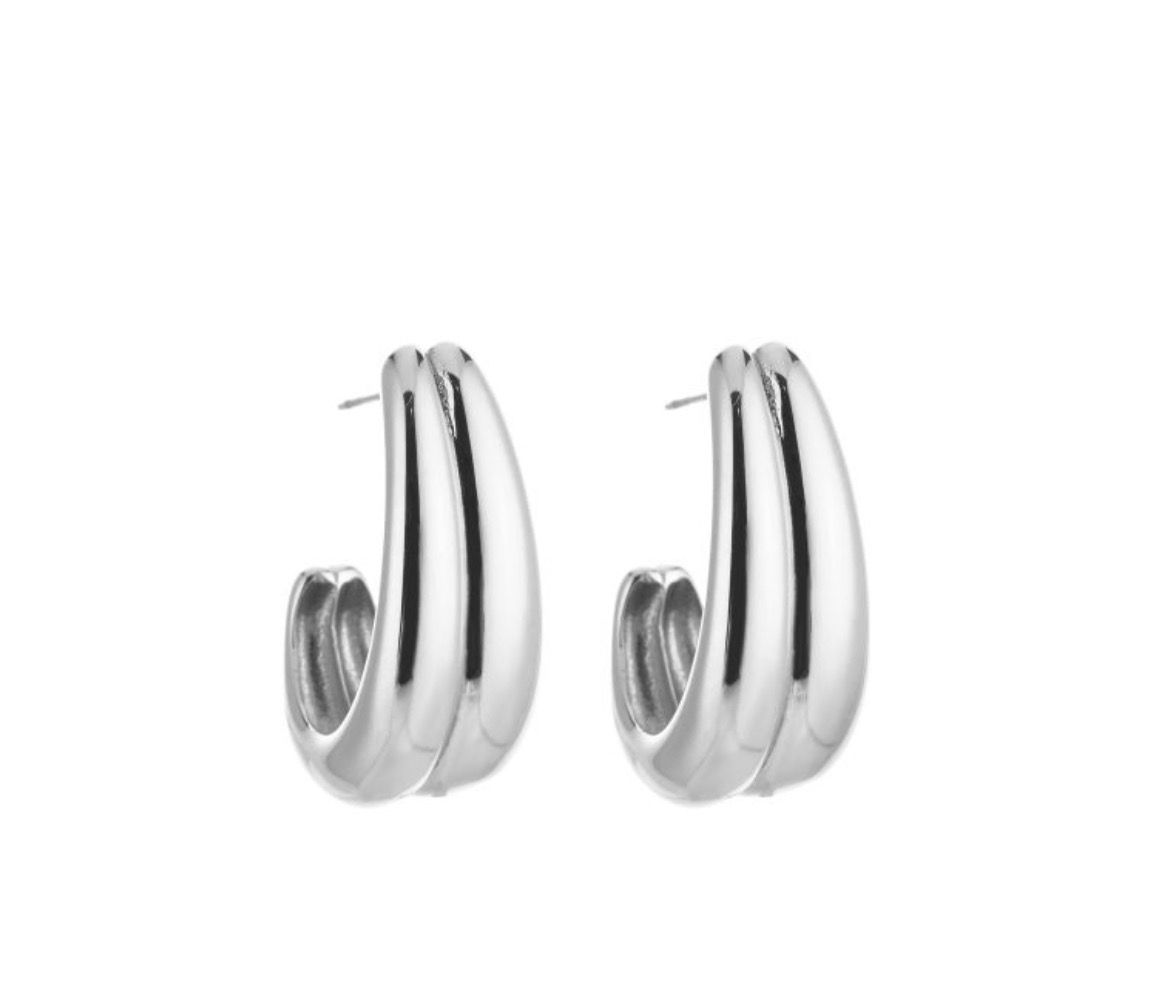 José Earrings Silver