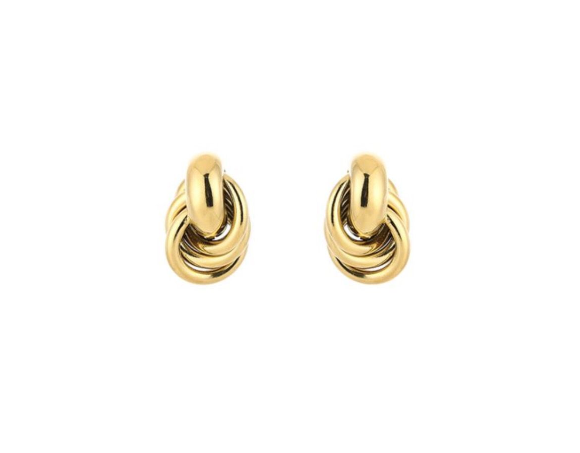 Luna Knot Earrings gold