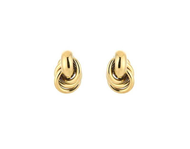 Luna Knot Earrings gold