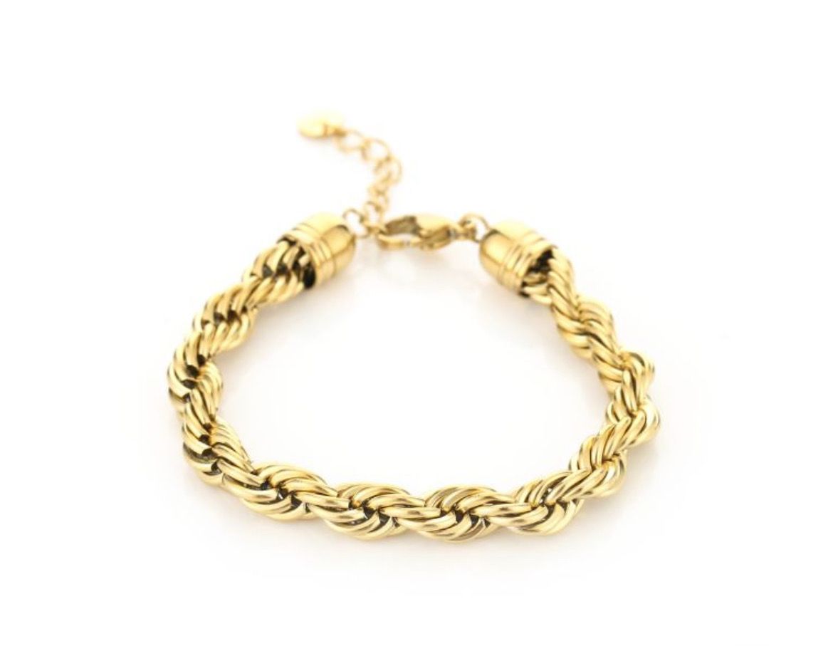 Big twist bracelet Gold