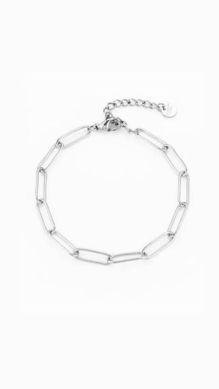 Poppy Chain Bracelet Silver