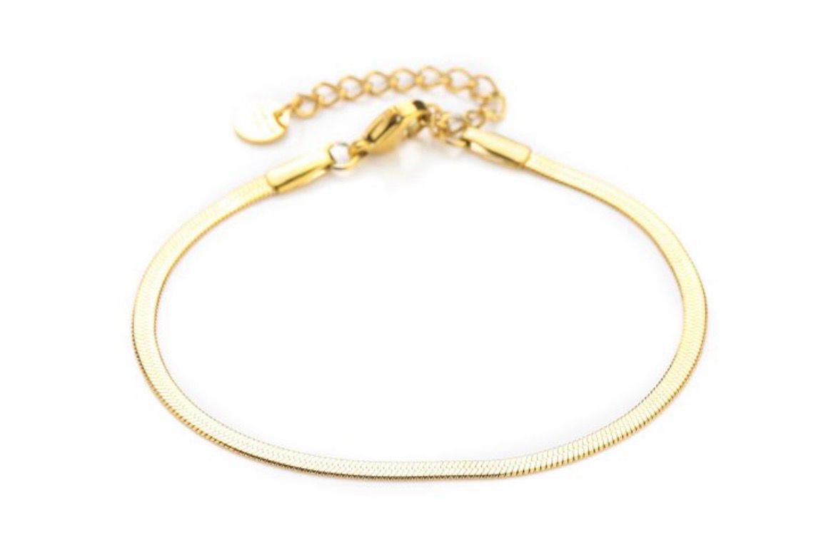 Snake Bracelet Gold 2 mm