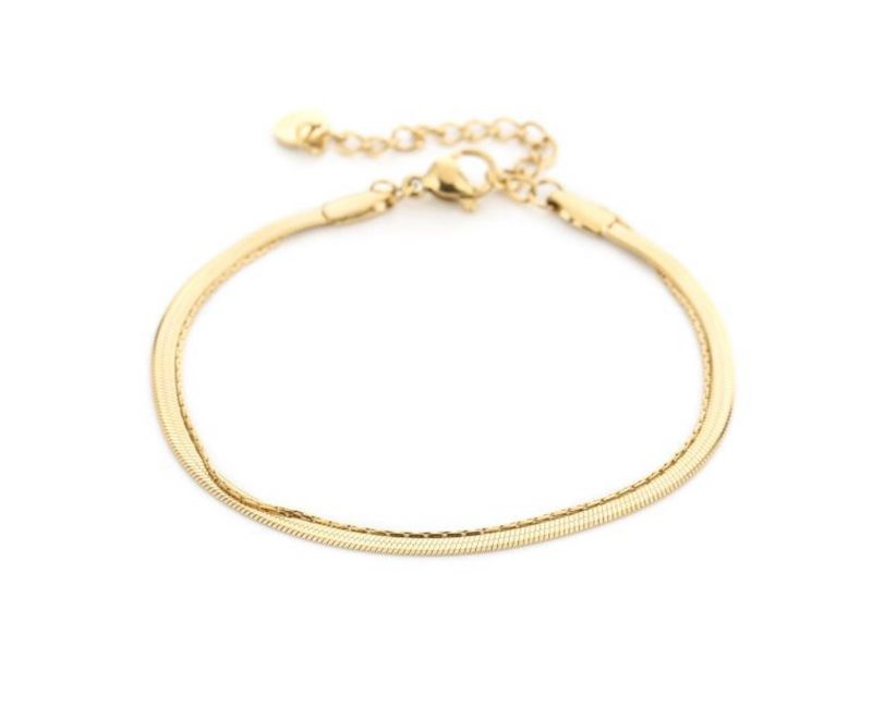 Duo Fine bracelet gold