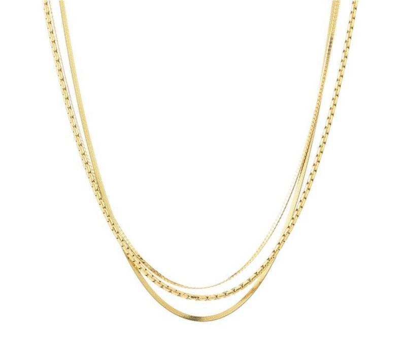 Triple Necklace gold Triple Necklace gold