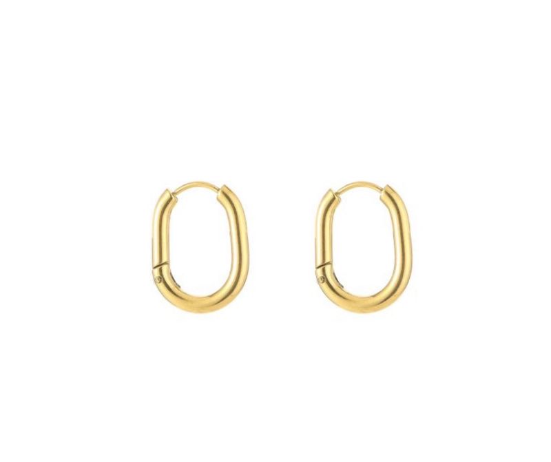 Oval Earrings gold