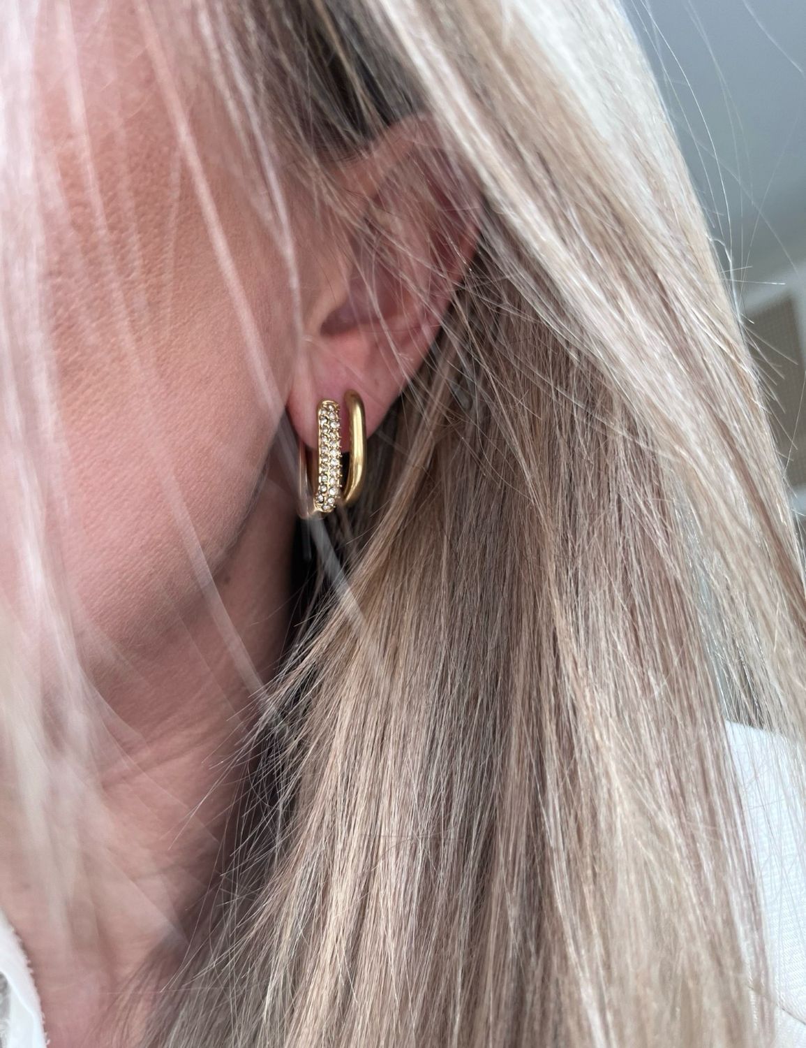 EARPARTY Sparkle Oval - set van 4