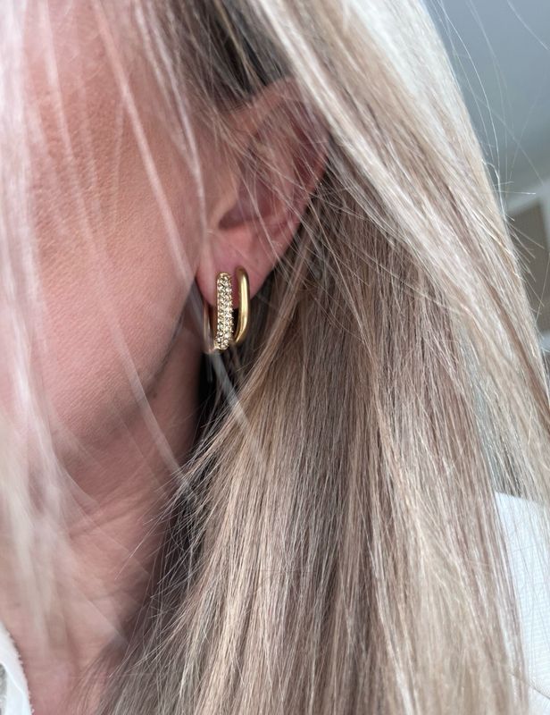 EARPARTY Sparkle Oval - set van 4