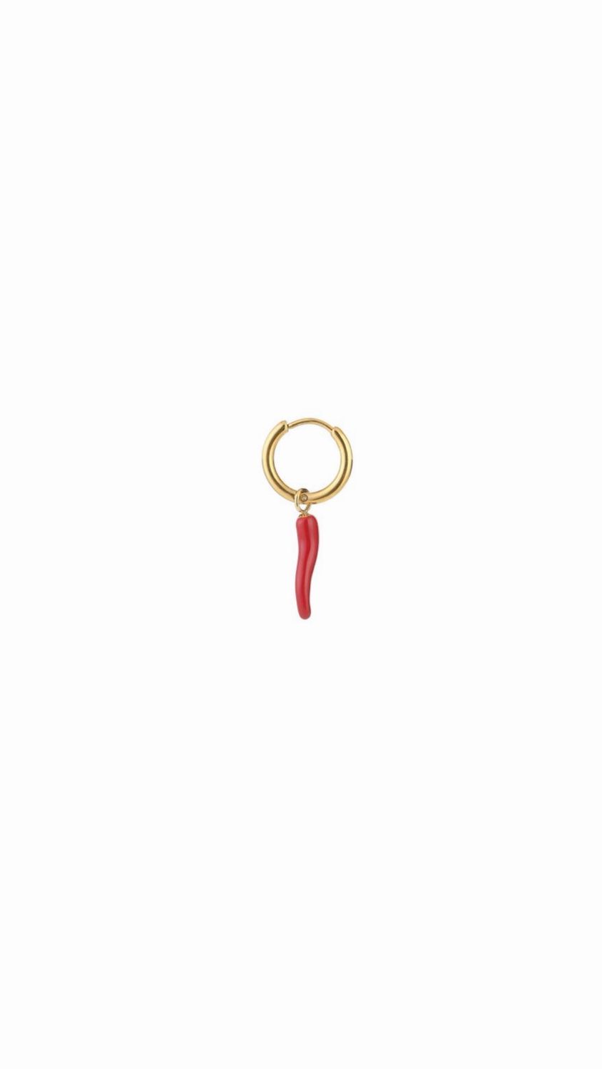 One piece chili peper hoop