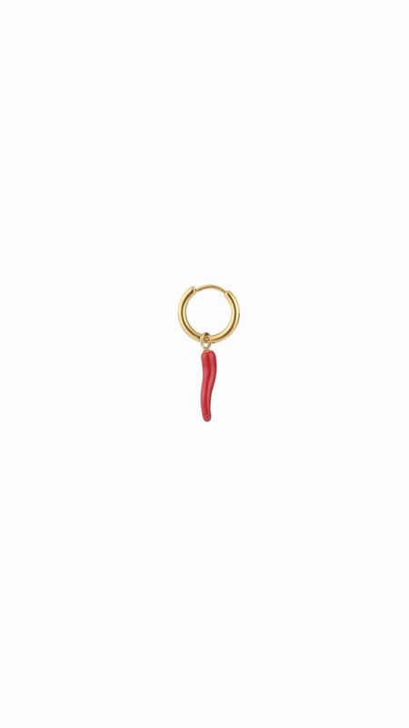 One piece chili peper hoop