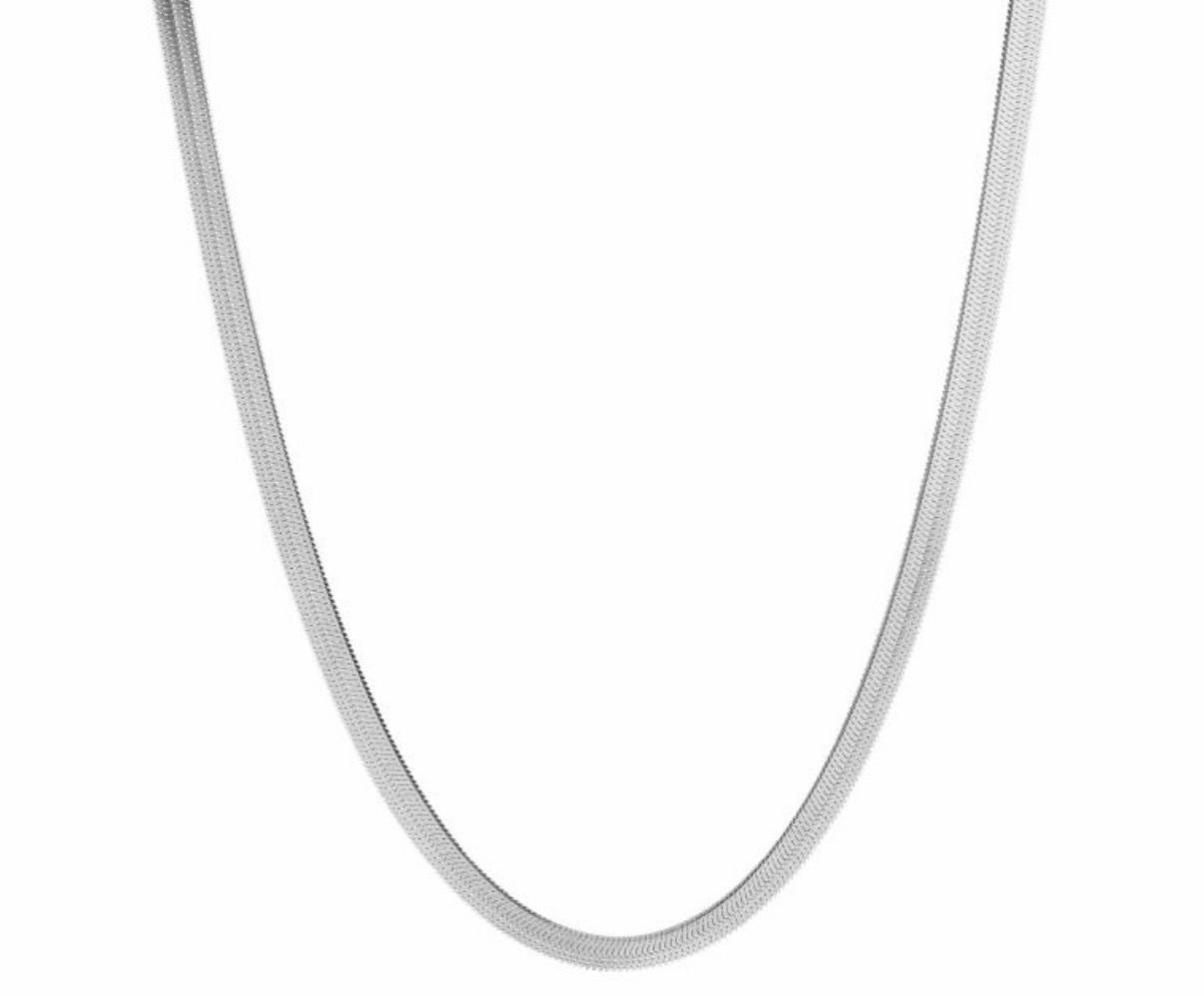 Snake necklace Silver 50 cm