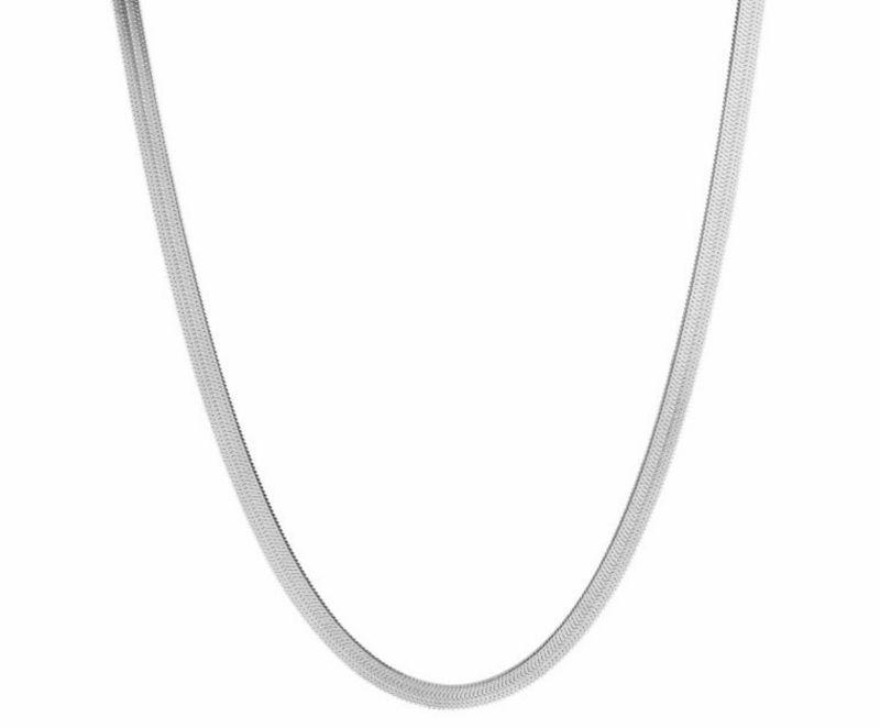 Snake necklace Silver 50 cm