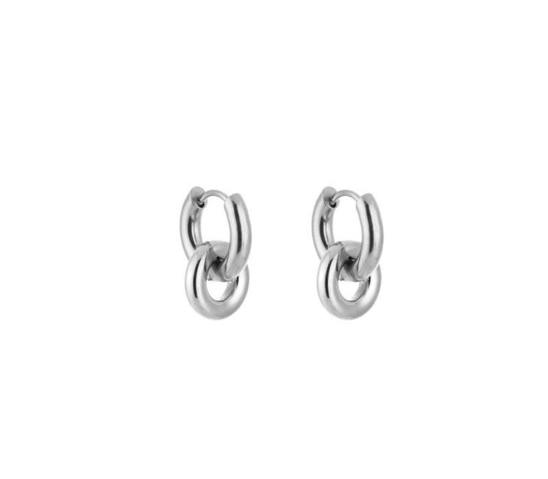 Ella hoops Silver