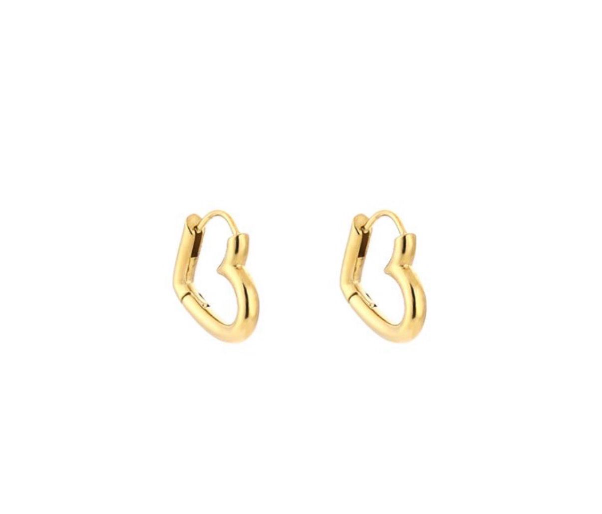 Heart hoops gold