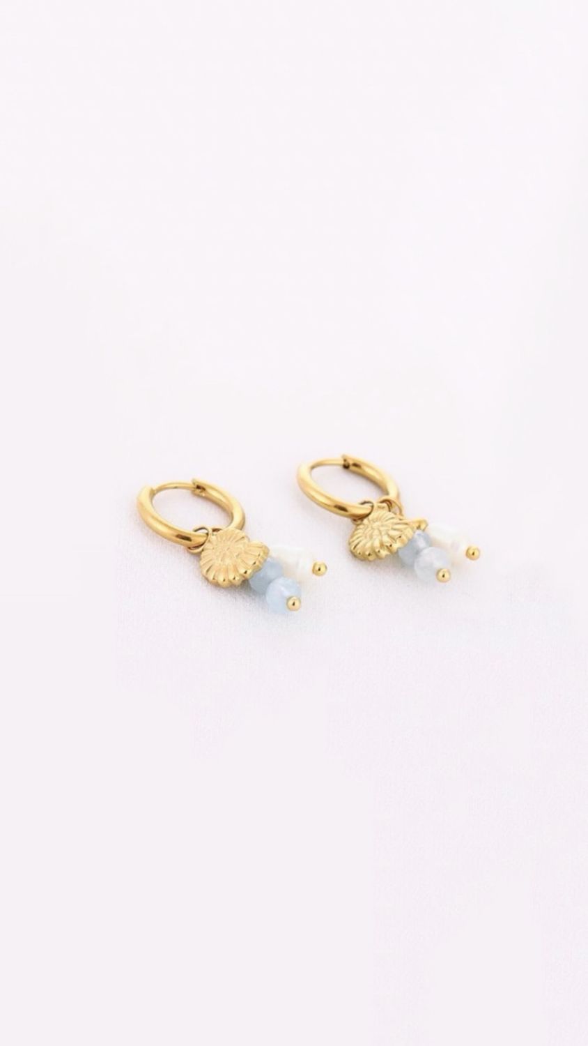 Sea glow light blue