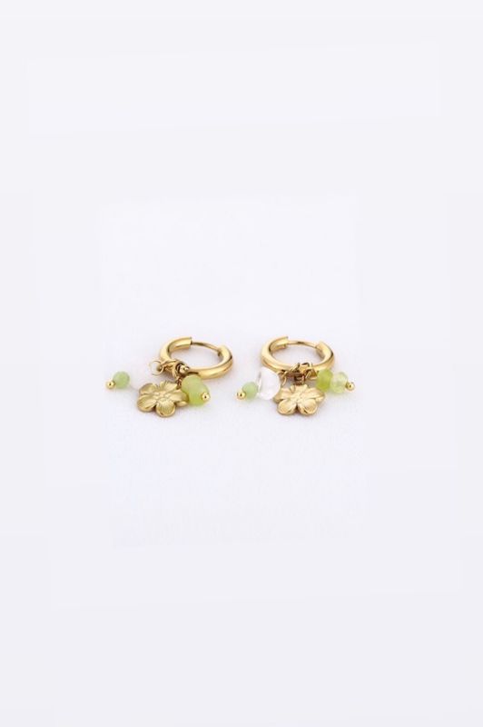 Flower hoops green