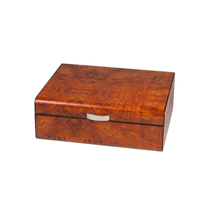 Humidor Wurzelholzdekor Ulme matt für ca. 20-25 Zigarren Humidor Wurzelholzdekor Ulme matt für ca. 20-25 Zigarren