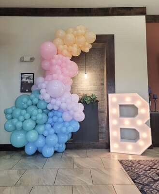 Marquee Letter B