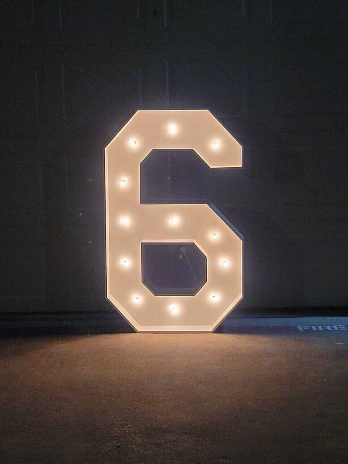 Marquee Numbers 6