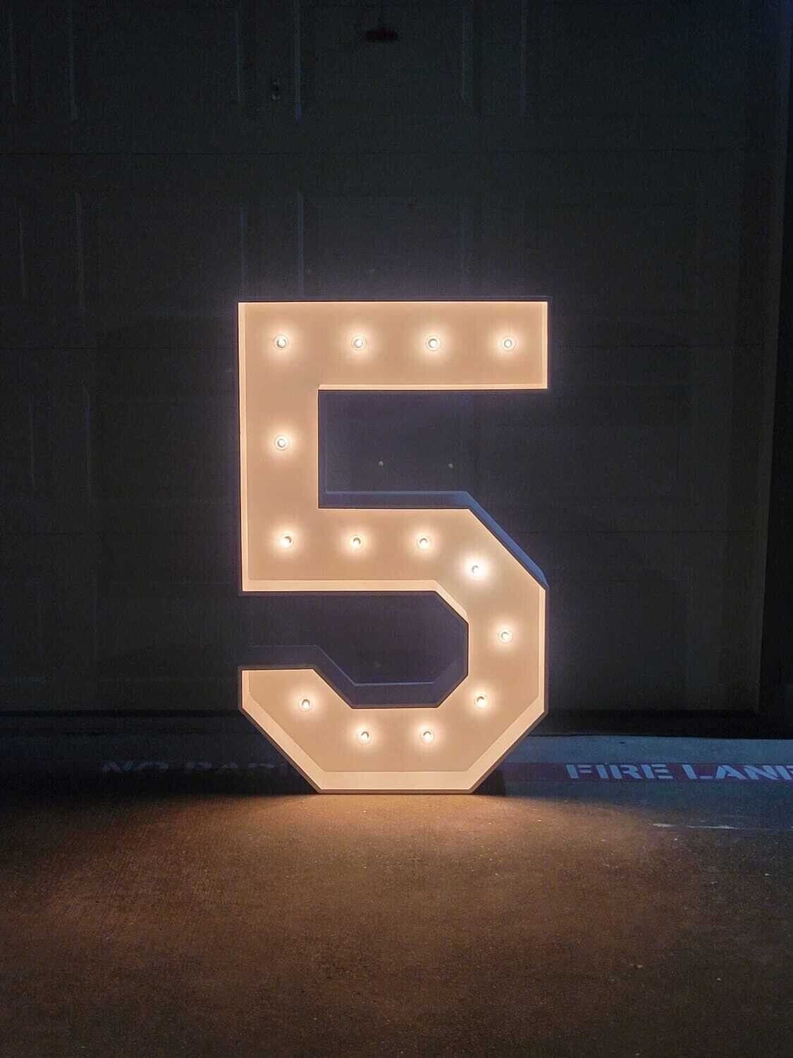 Marquee Numbers 5