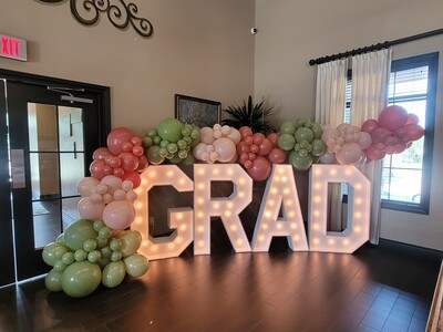 Marquee Letters GRAD