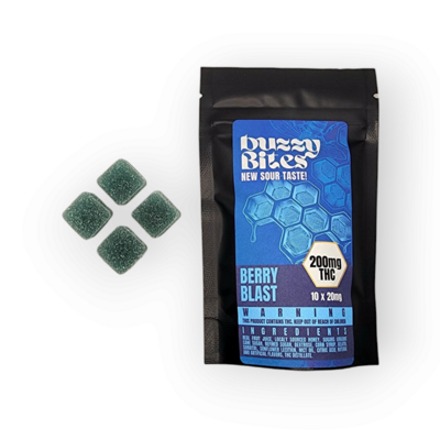 Buzzy Bites 200mg Berry Blast