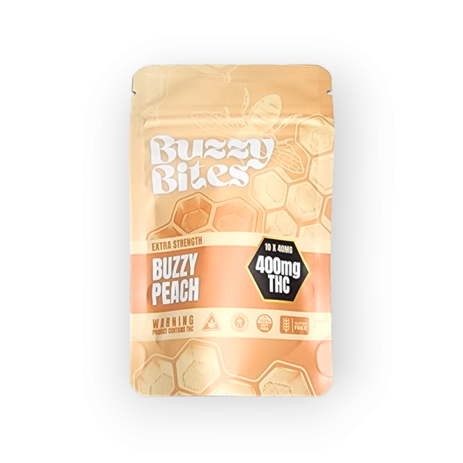 Buzzy Bites 400mg Buzzy Peach