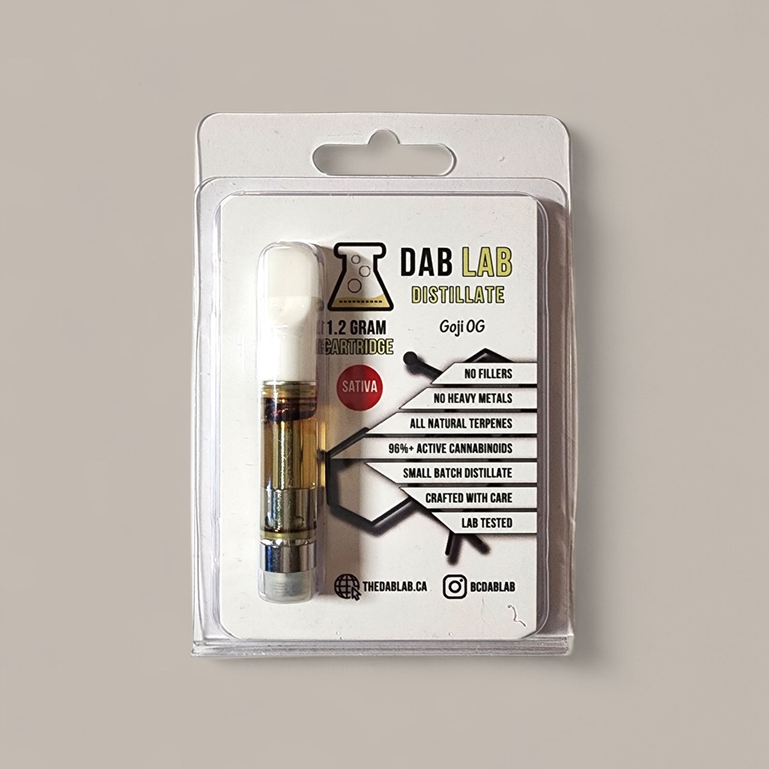 Dab Lab Distillate 1.2g Carts - Goji OG