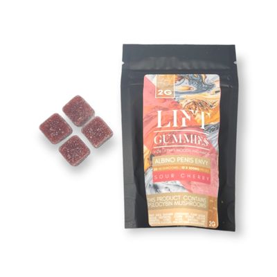 LIFT Albino Penis Envy Sour Cherry Gummies