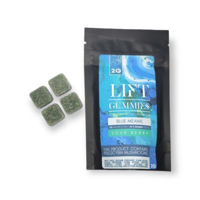 LIFT Blue Meanie Sour Berry Gummies
