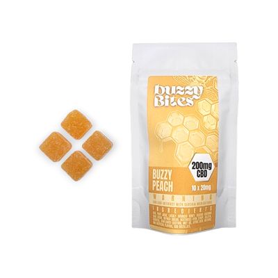 Buzzy Bite 200mg CBD Buzzy Peach