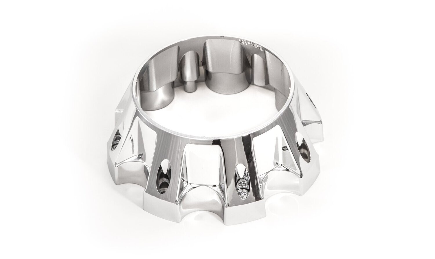 8 Lug Chrome Finish Open Cap (Base Only)