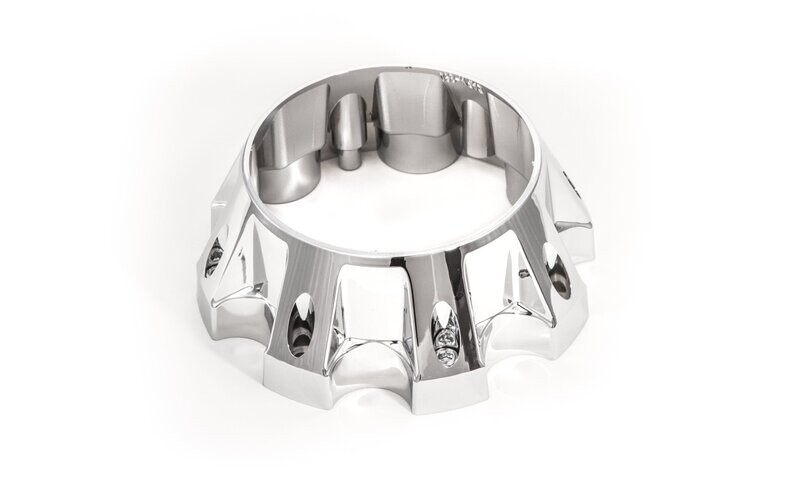 8 Lug Chrome Finish Open Cap (Base Only)
