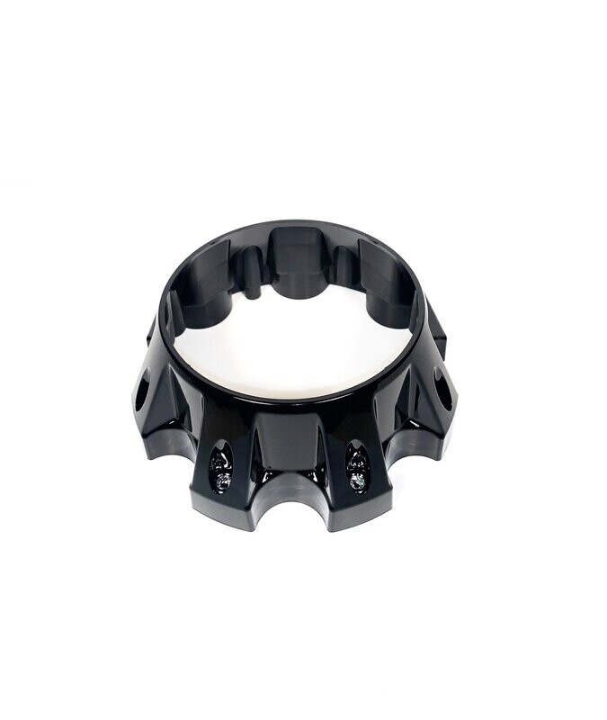 8 Lug Gloss Black Finish Open Cap (Base Only)