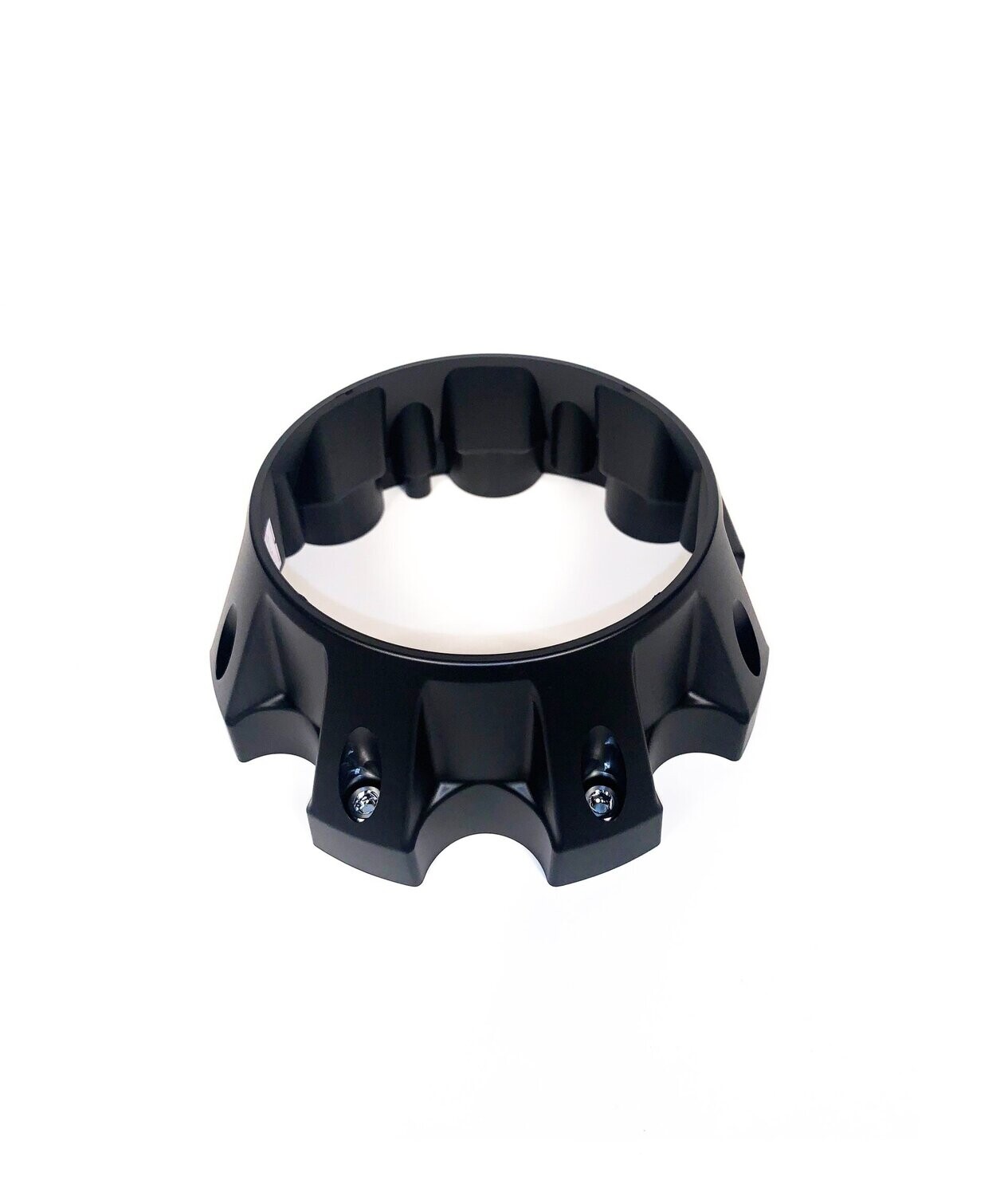8 Lug Satin Black Finish Open Cap (Base Only)