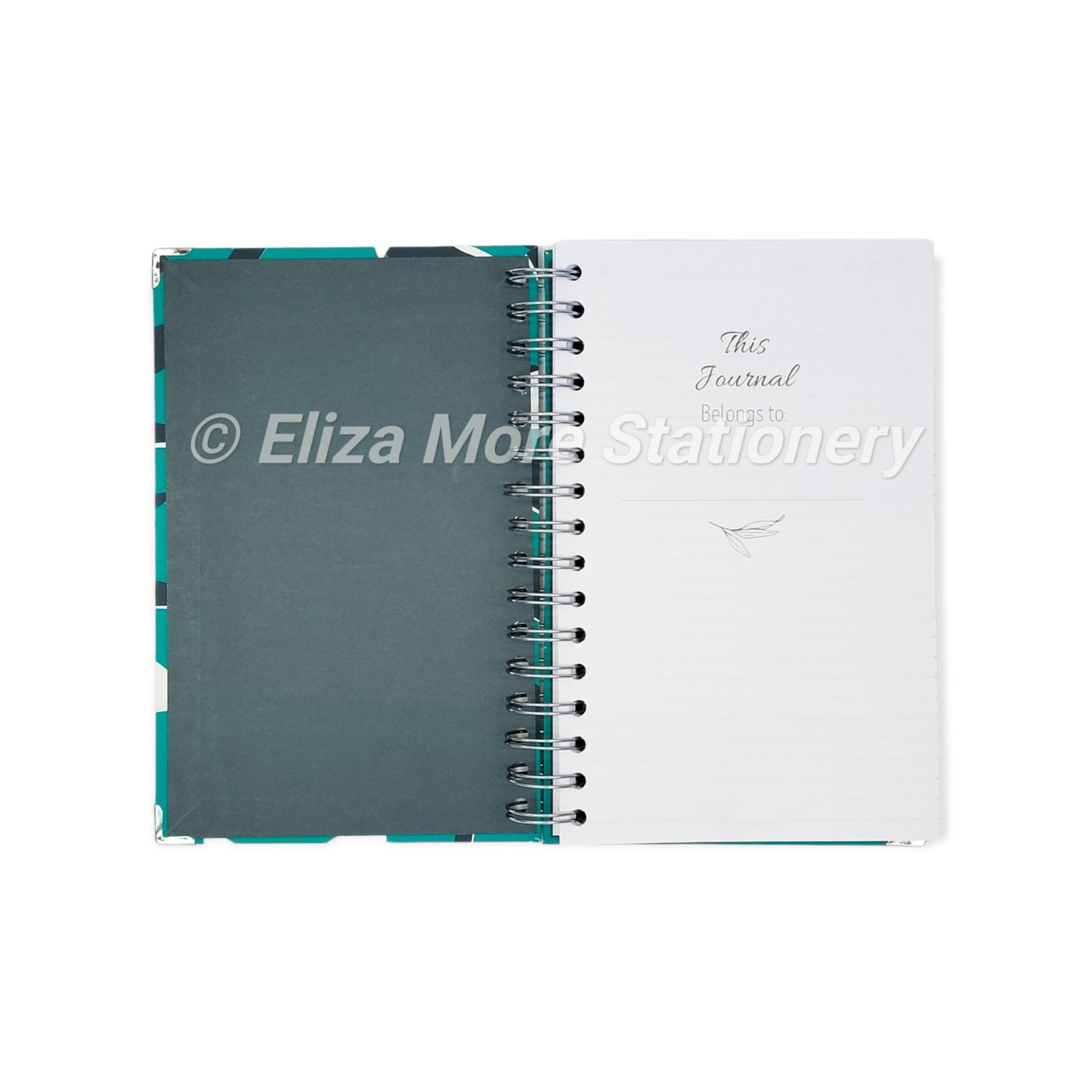 Green Leaf Hardcover Journal