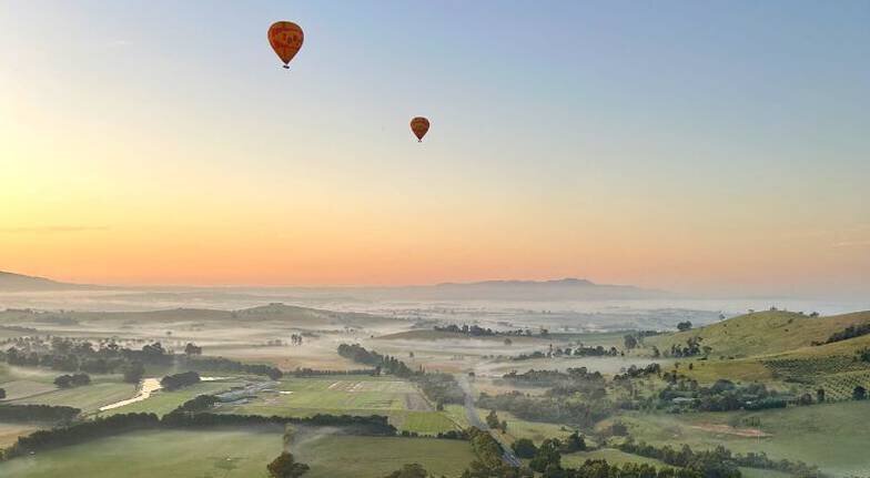 Hot Air Ballooning Over The Yarra Valley, VIC