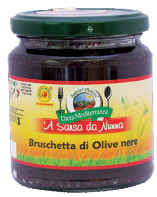 Bruschetta di olive nere