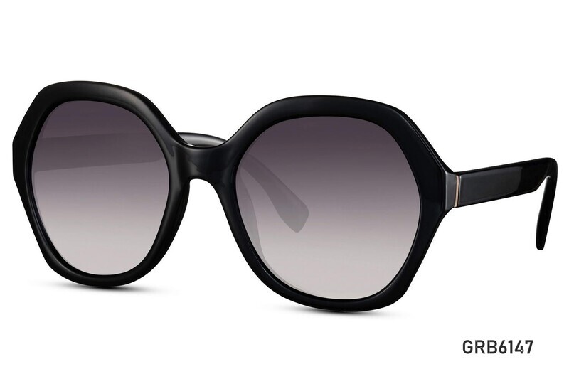 Oversized Round Women&#39;s Sunglasses &quot;AMALiS&quot; Grand Blue