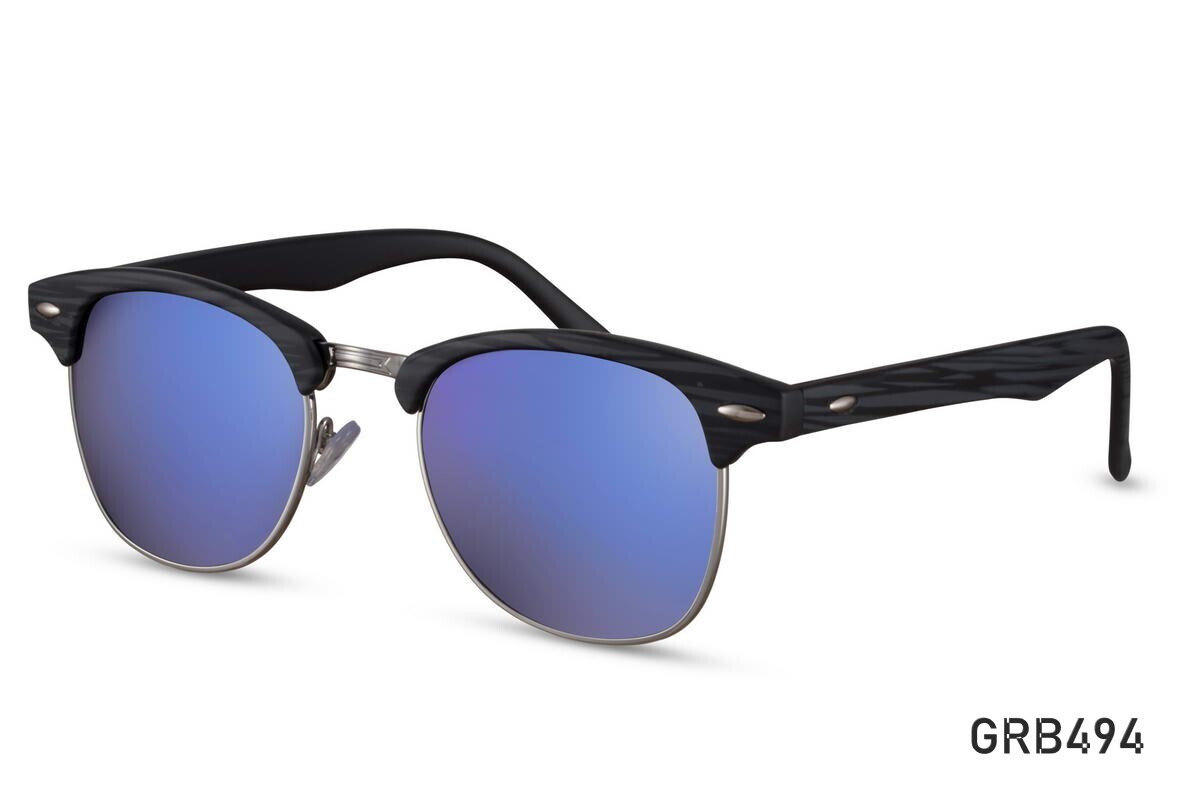 Clubmaster Round Sunglasses &quot;POinT&quot; Grand Blue